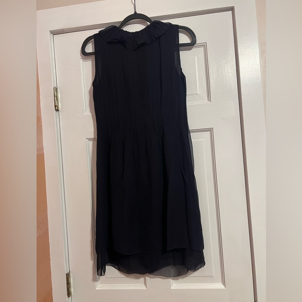 TORY BURCH • RUFFLE DRESS • NAVY - Picture 2 of 3